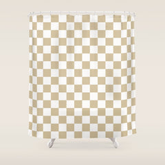 1989 Check Shower Curtain