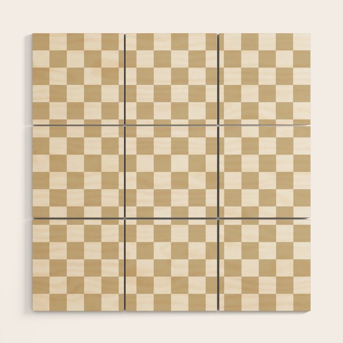 1989 Check Wood Wall Art