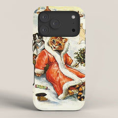 To Wish You A Merry Christmas' by Louis Wain iPhone Case