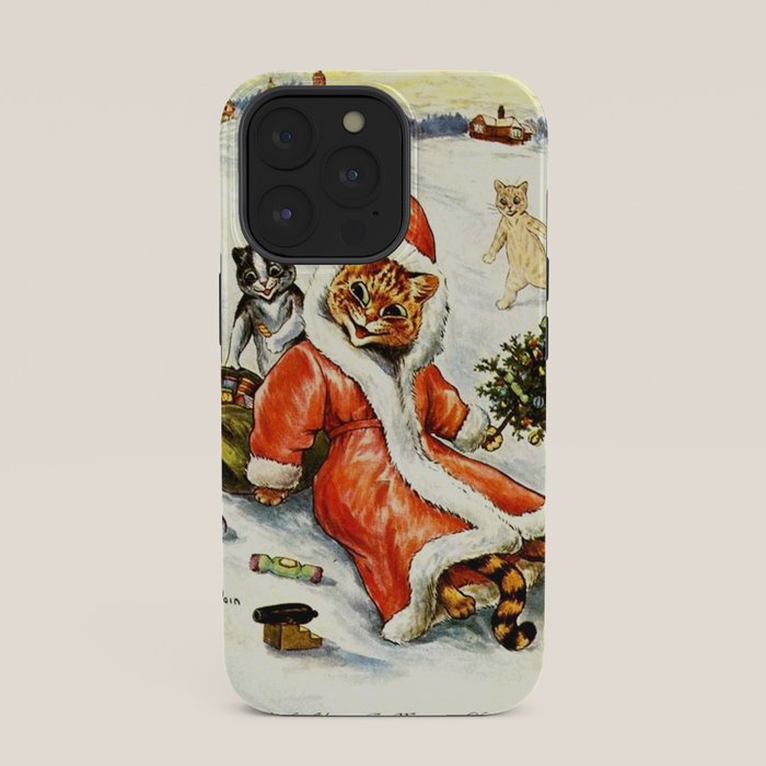 To Wish You A Merry Christmas' by Louis Wain iPhone Case