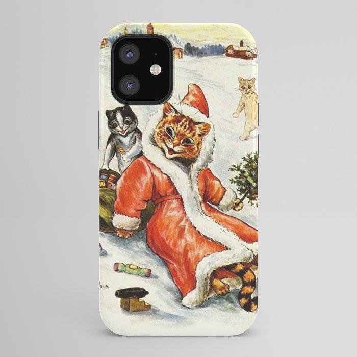 To Wish You A Merry Christmas' by Louis Wain iPhone Case