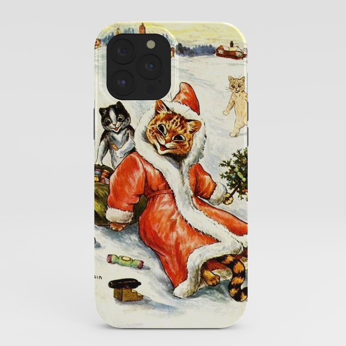 To Wish You A Merry Christmas' by Louis Wain iPhone Case