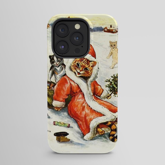 To Wish You A Merry Christmas' by Louis Wain iPhone Case