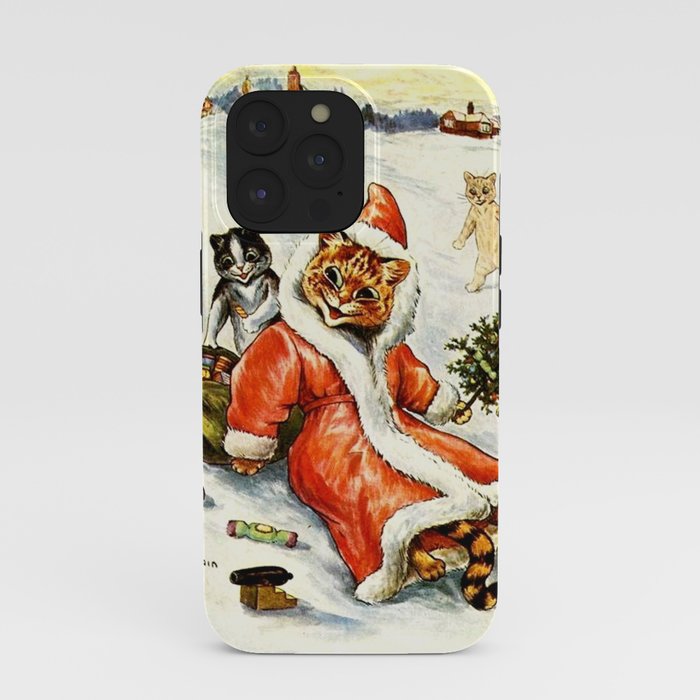 To Wish You A Merry Christmas' by Louis Wain iPhone Case