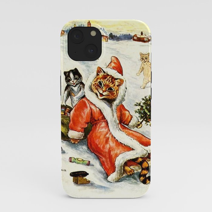 To Wish You A Merry Christmas' by Louis Wain iPhone Case