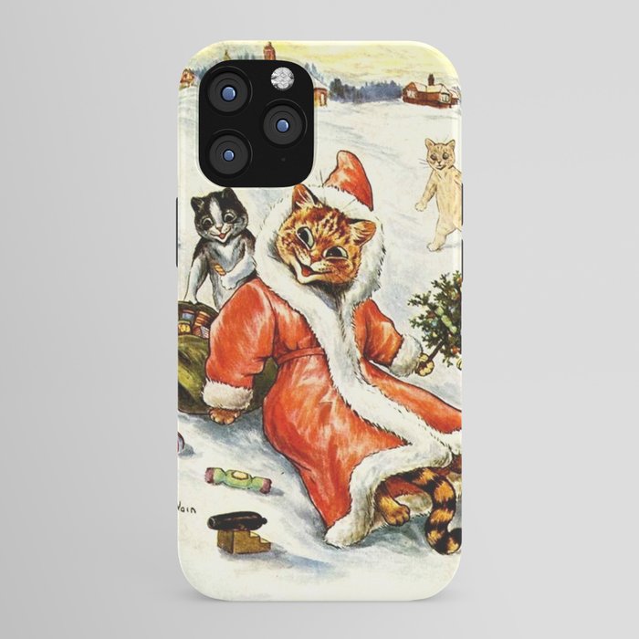 To Wish You A Merry Christmas' by Louis Wain iPhone Case