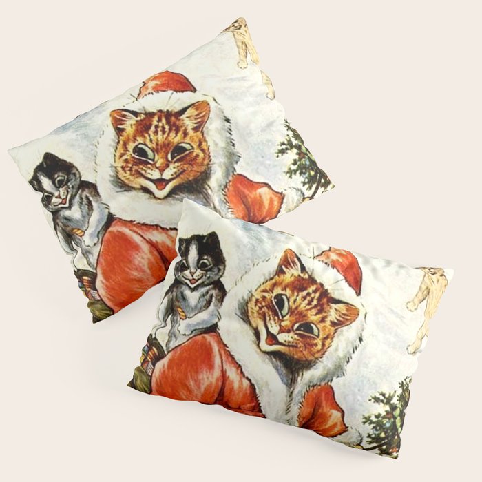 To Wish You A Merry Christmas' by Louis Wain Pillow Sham