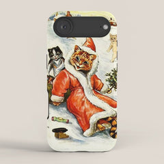 To Wish You A Merry Christmas' by Louis Wain iPhone Case