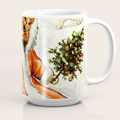 To Wish You A Merry Christmas' by Louis Wain Coffee Mug