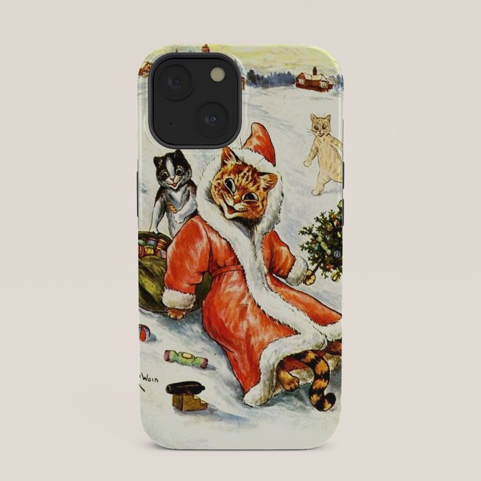 To Wish You A Merry Christmas' by Louis Wain iPhone Case