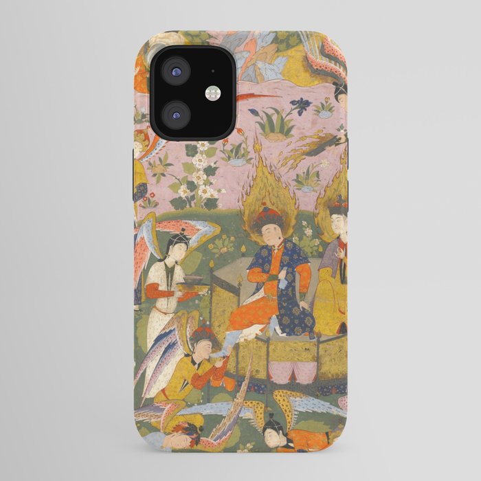 (Book of omens) Angels bow before Adam and Eve in Paradise Islamic Antique Art  iPhone Case