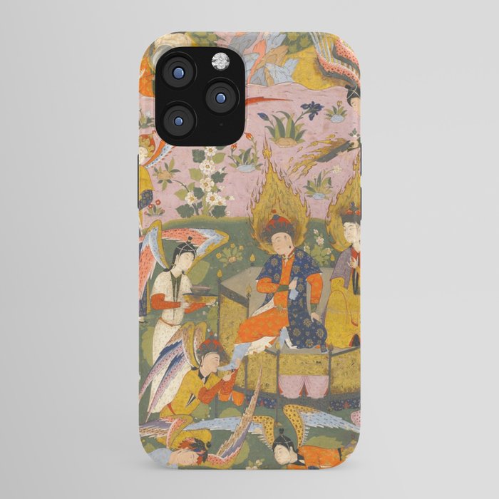 (Book of omens) Angels bow before Adam and Eve in Paradise Islamic Antique Art  iPhone Case