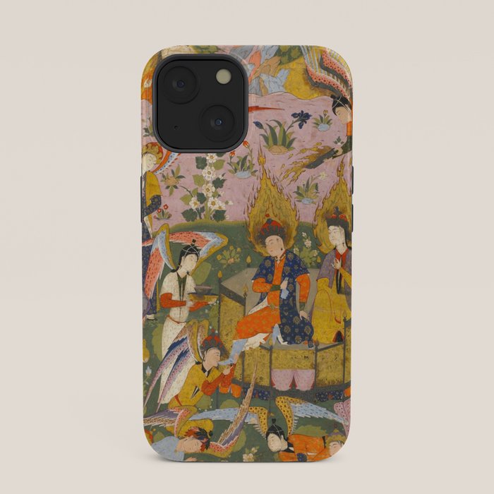 (Book of omens) Angels bow before Adam and Eve in Paradise Islamic Antique Art  iPhone Case