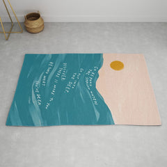 "Go Beyond The Shallow Waters.." Rug