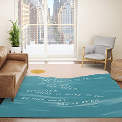 "Go Beyond The Shallow Waters.." Rug