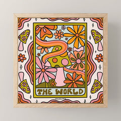 21. World Tarot Mushroom Mini Art Print