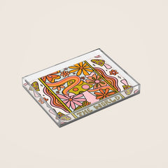 21. World Tarot Mushroom Acrylic Tray