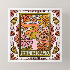 21. World Tarot Mushroom Mini Art Print