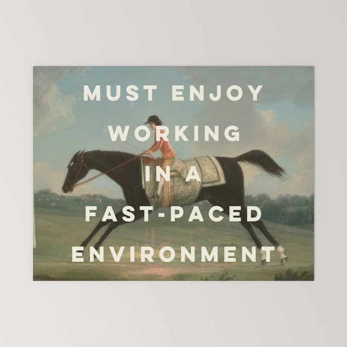 A Fast-Paced Environment Mini Art Print