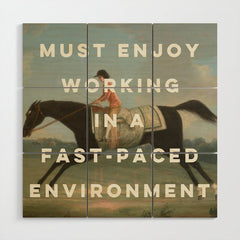 A Fast-Paced Environment Wood Wall Art