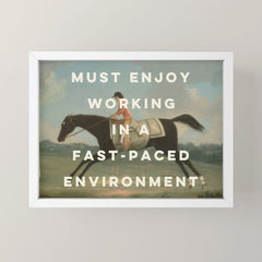 A Fast-Paced Environment Mini Art Print
