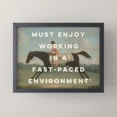 A Fast-Paced Environment Mini Art Print