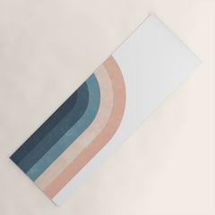70s Rainbow Yoga Mat