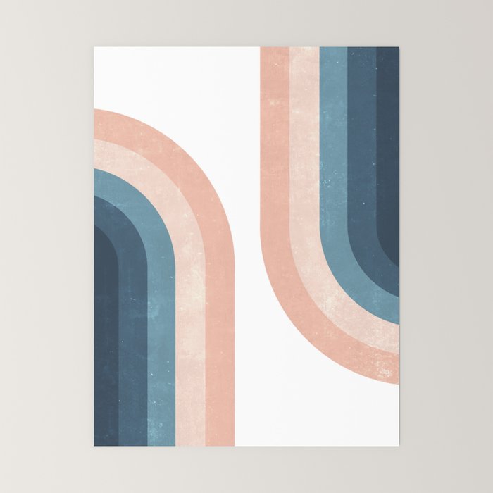 70s Rainbow Mini Art Print