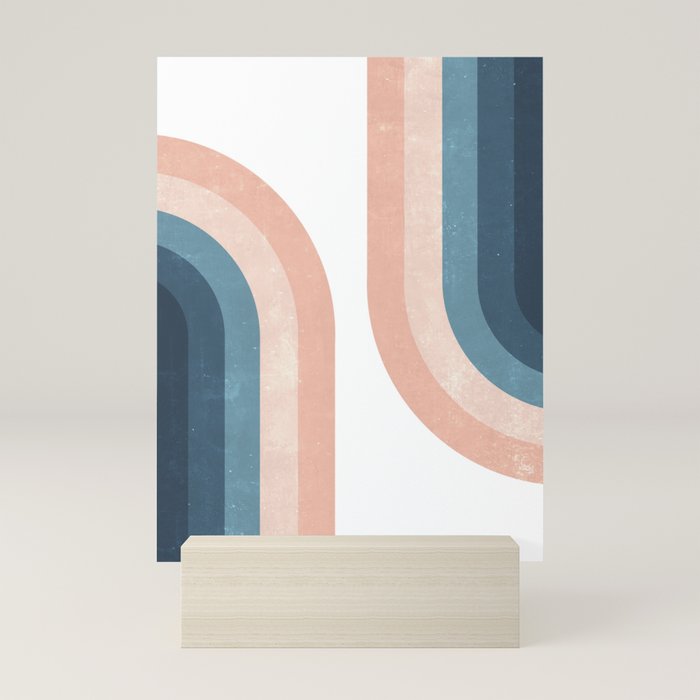 70s Rainbow Mini Art Print