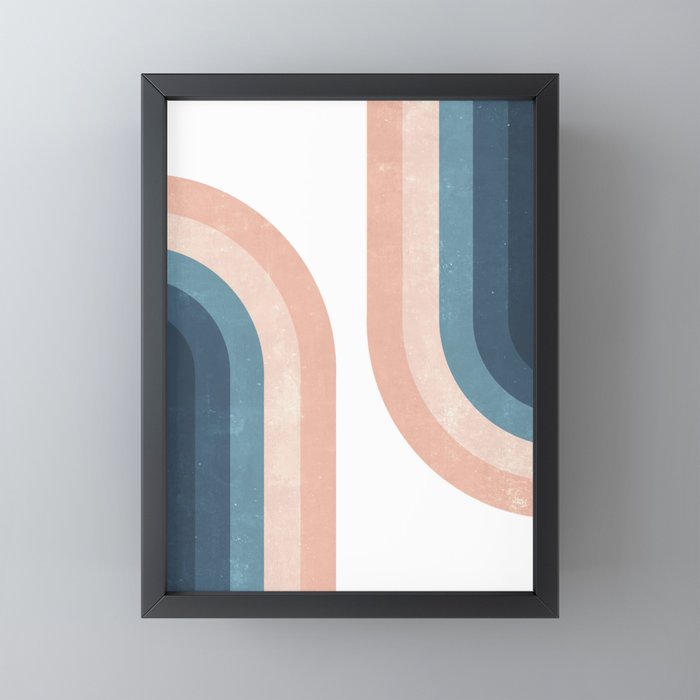 70s Rainbow Mini Art Print