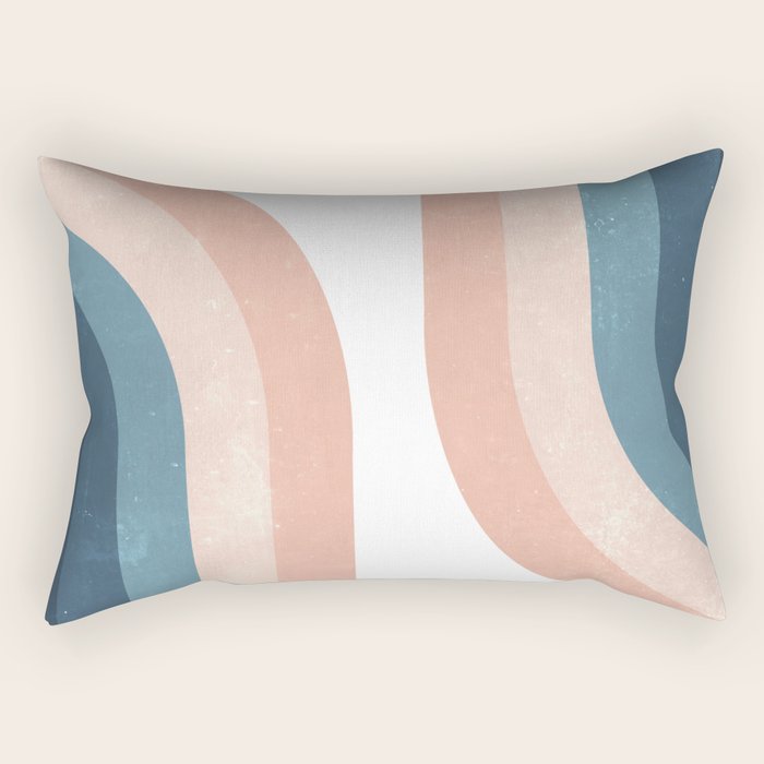 70s Rainbow Rectangular Pillow