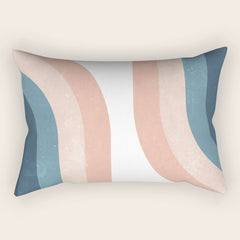 70s Rainbow Rectangular Pillow