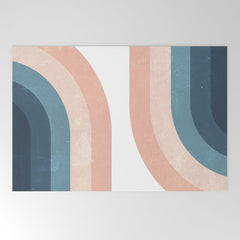 70s Rainbow Welcome Mat