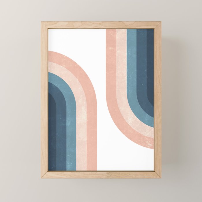 70s Rainbow Mini Art Print