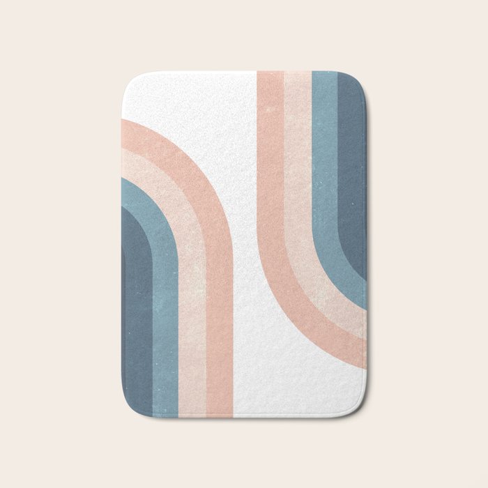 70s Rainbow Bath Mat