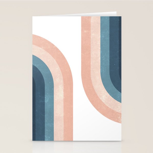 70s Rainbow Stationery Card