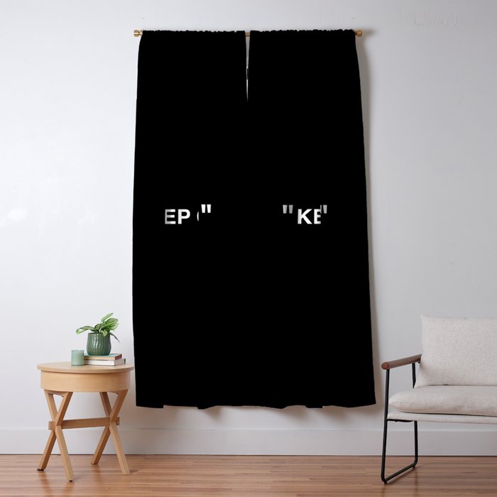 "KEEP OFF" Dark Edition Window Curtain