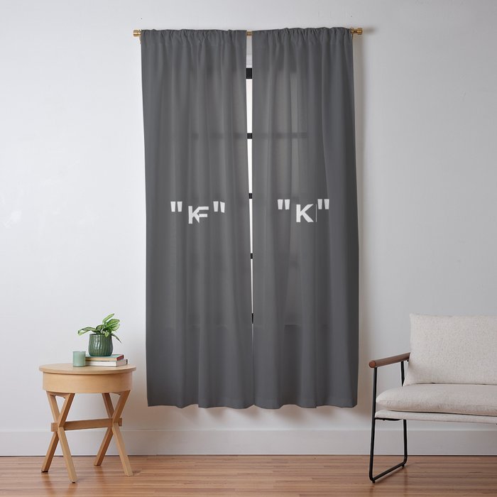 "KEEP OFF" Dark Edition Window Curtain