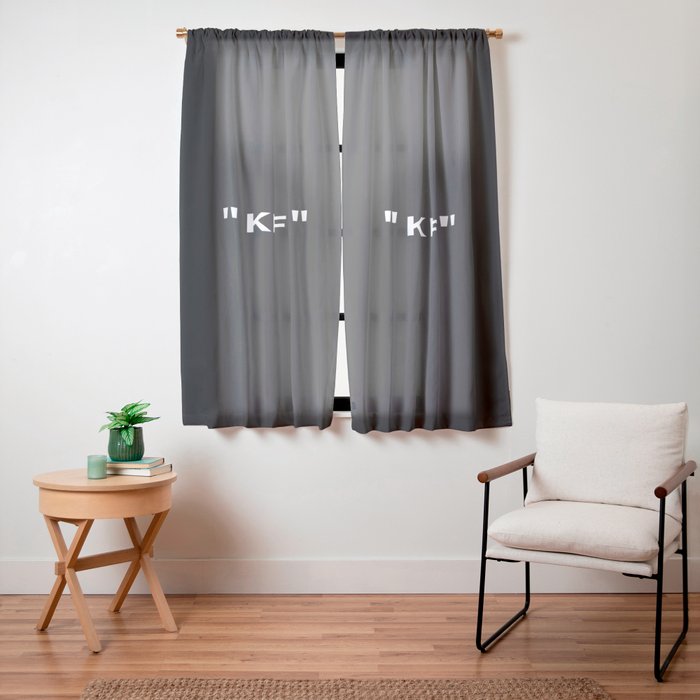 "KEEP OFF" Dark Edition Window Curtain