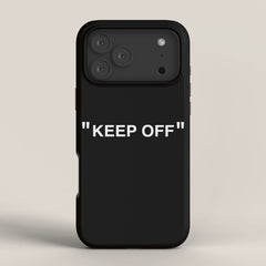"KEEP OFF" Dark Edition iPhone Case