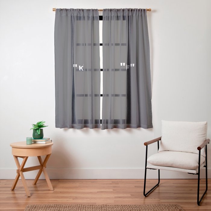 "KEEP OFF" Dark Edition Window Curtain