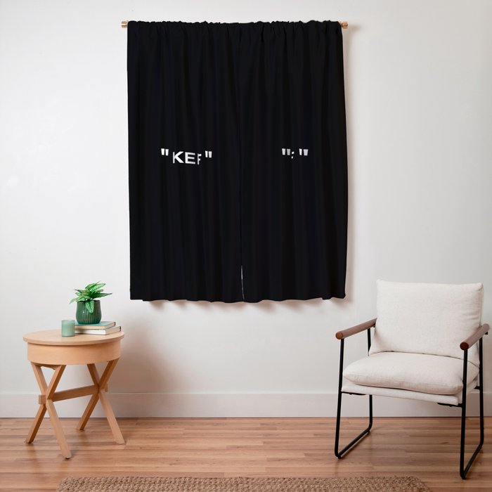 "KEEP OFF" Dark Edition Window Curtain