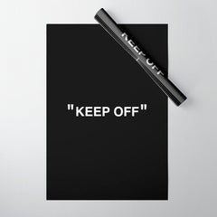 "KEEP OFF" Dark Edition Wrapping Paper