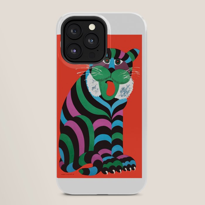 1975 CYRK Polish Circus Tiger Advertising Poster iPhone Case