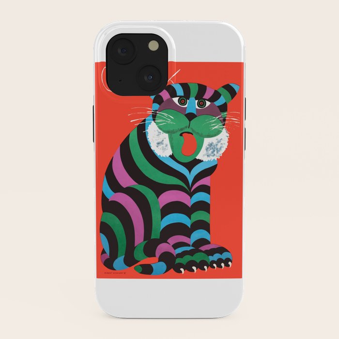 1975 CYRK Polish Circus Tiger Advertising Poster iPhone Case