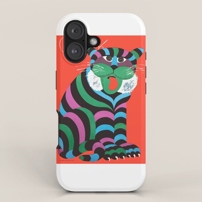 1975 CYRK Polish Circus Tiger Advertising Poster iPhone Case