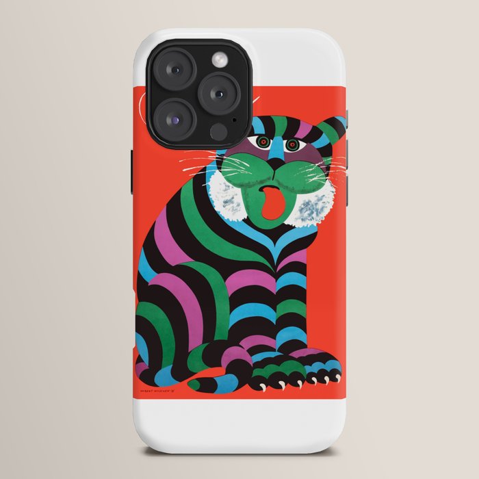 1975 CYRK Polish Circus Tiger Advertising Poster iPhone Case