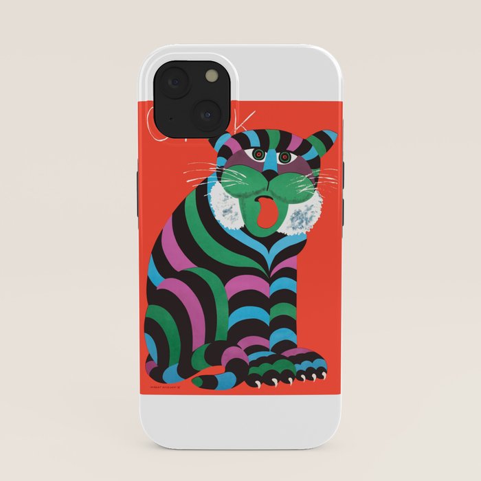 1975 CYRK Polish Circus Tiger Advertising Poster iPhone Case