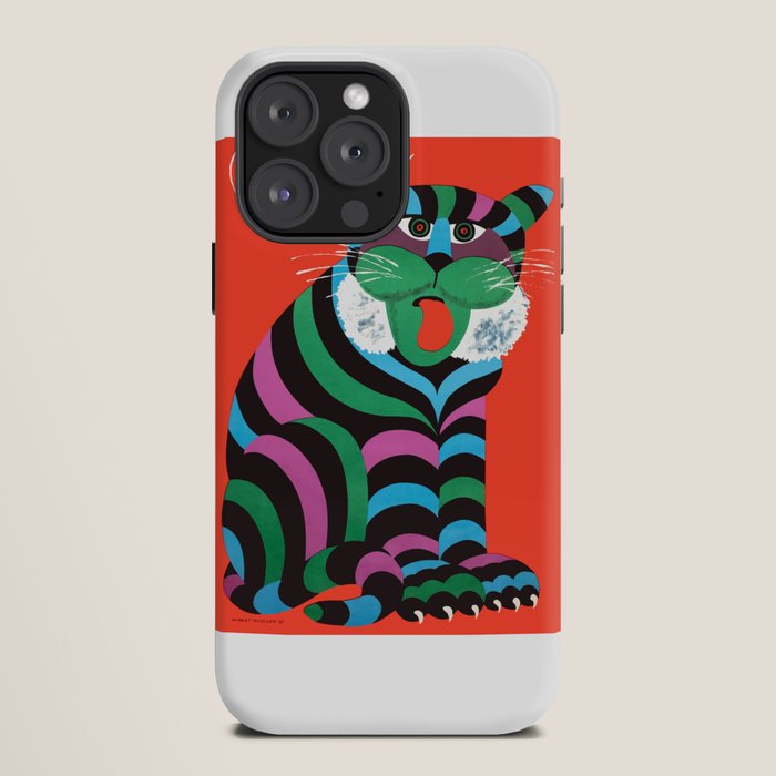 1975 CYRK Polish Circus Tiger Advertising Poster iPhone Case