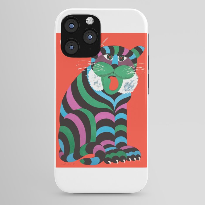 1975 CYRK Polish Circus Tiger Advertising Poster iPhone Case